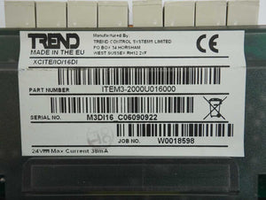TREND ITEM3-2000U016000 XCITE/IO/16DI 16 Digital Input Expansion Module