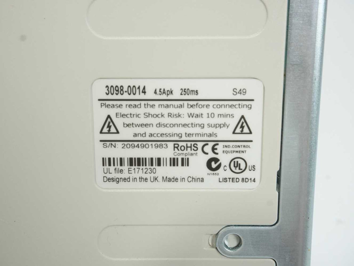 Emerson DST1401 Digitax ST Servo Drive 3098-0014 W/ LED Keypad