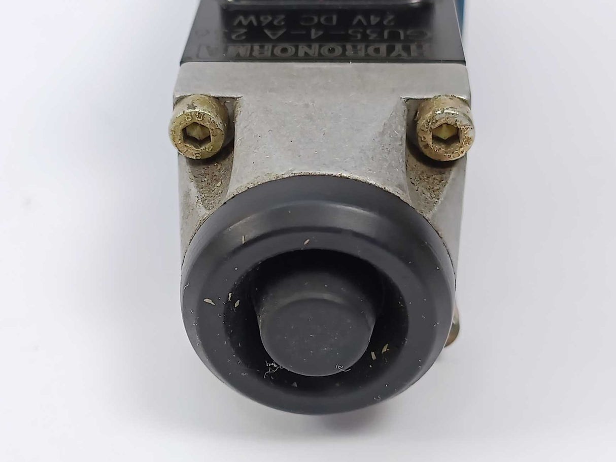 Mannesmann Rexroth 4WE 6 Y53/AG24NZ4QAG24 Hydraulic Control Valve w/ GU35-4-A
