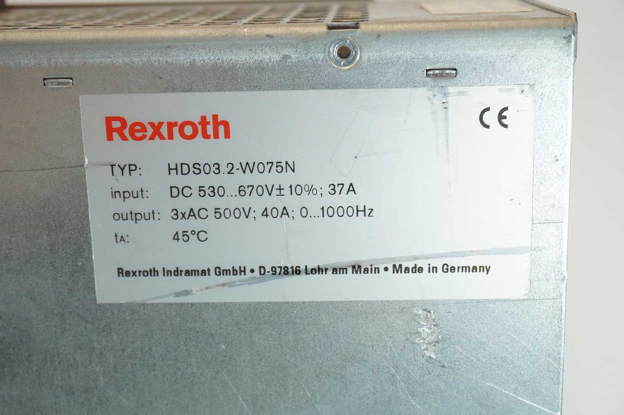Bosch Rexroth / Indramat HDS03.2-W075N-HS33-01-FW HDS Drive Controller