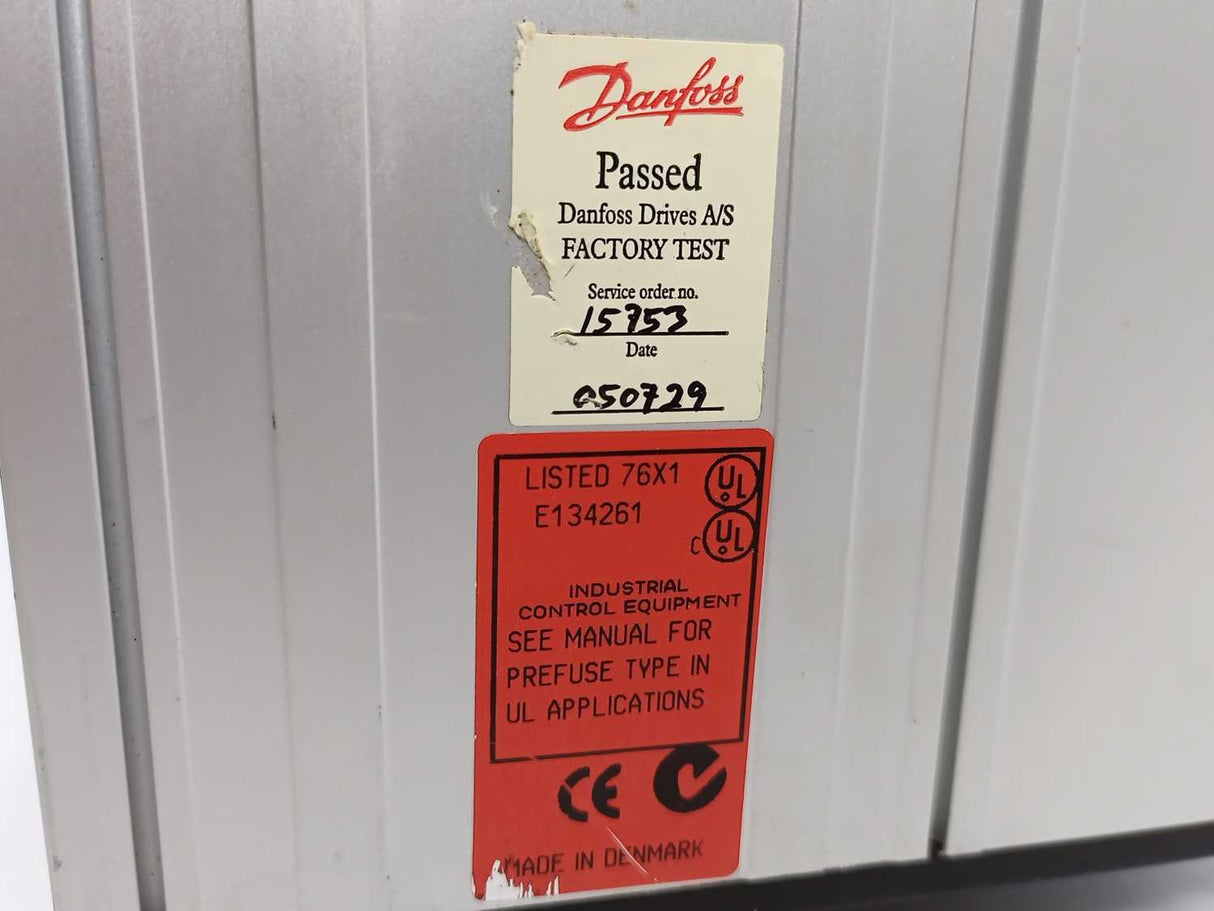 Danfoss VLT5004PT5C20SBR3DLF00A00C0 175Z0138 VLT 5000 Frequency Converter 4.3kVa