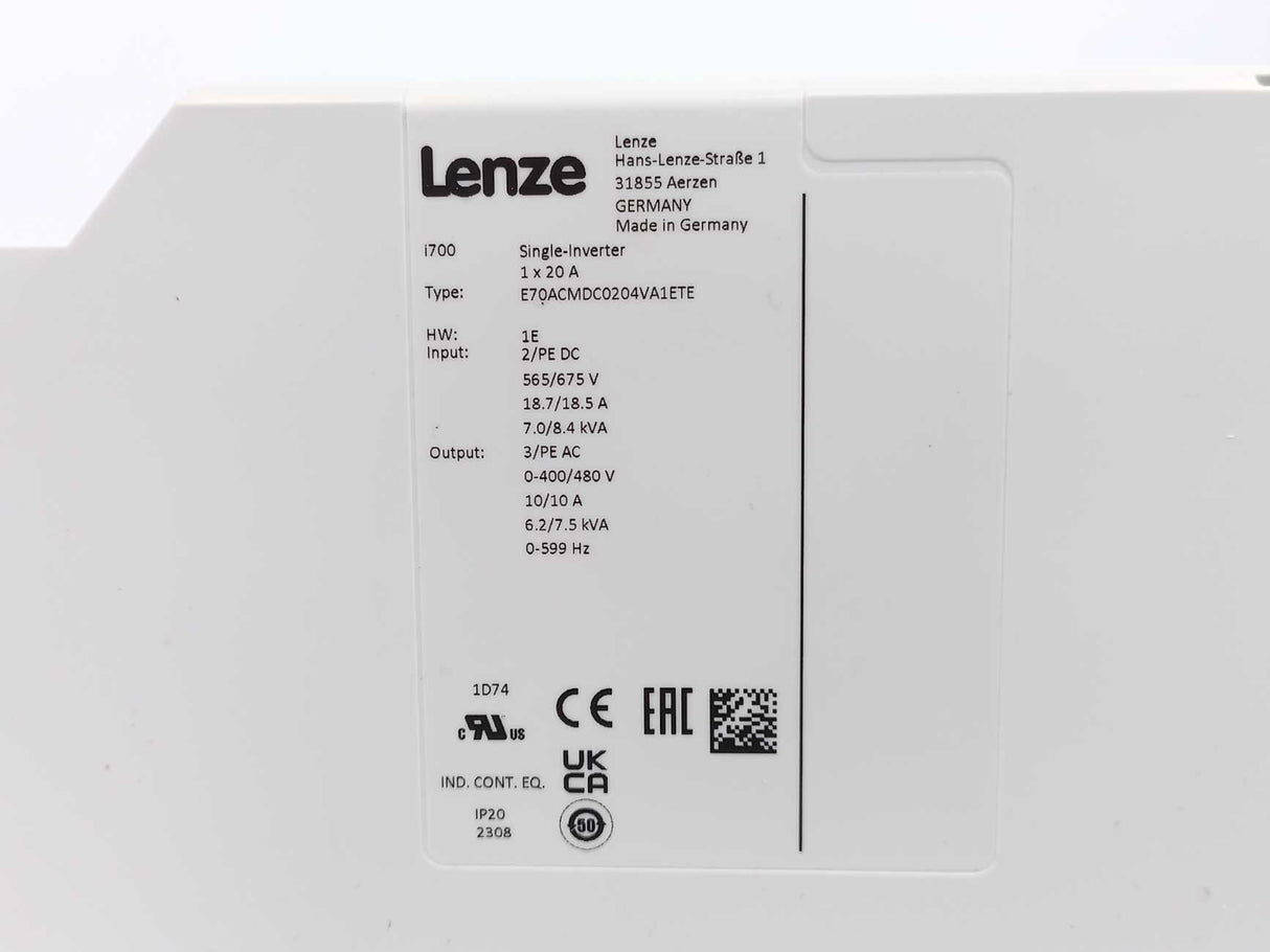 LENZE E70ACMDC0204VA1ETE i700 Single-Inverter, 13556164