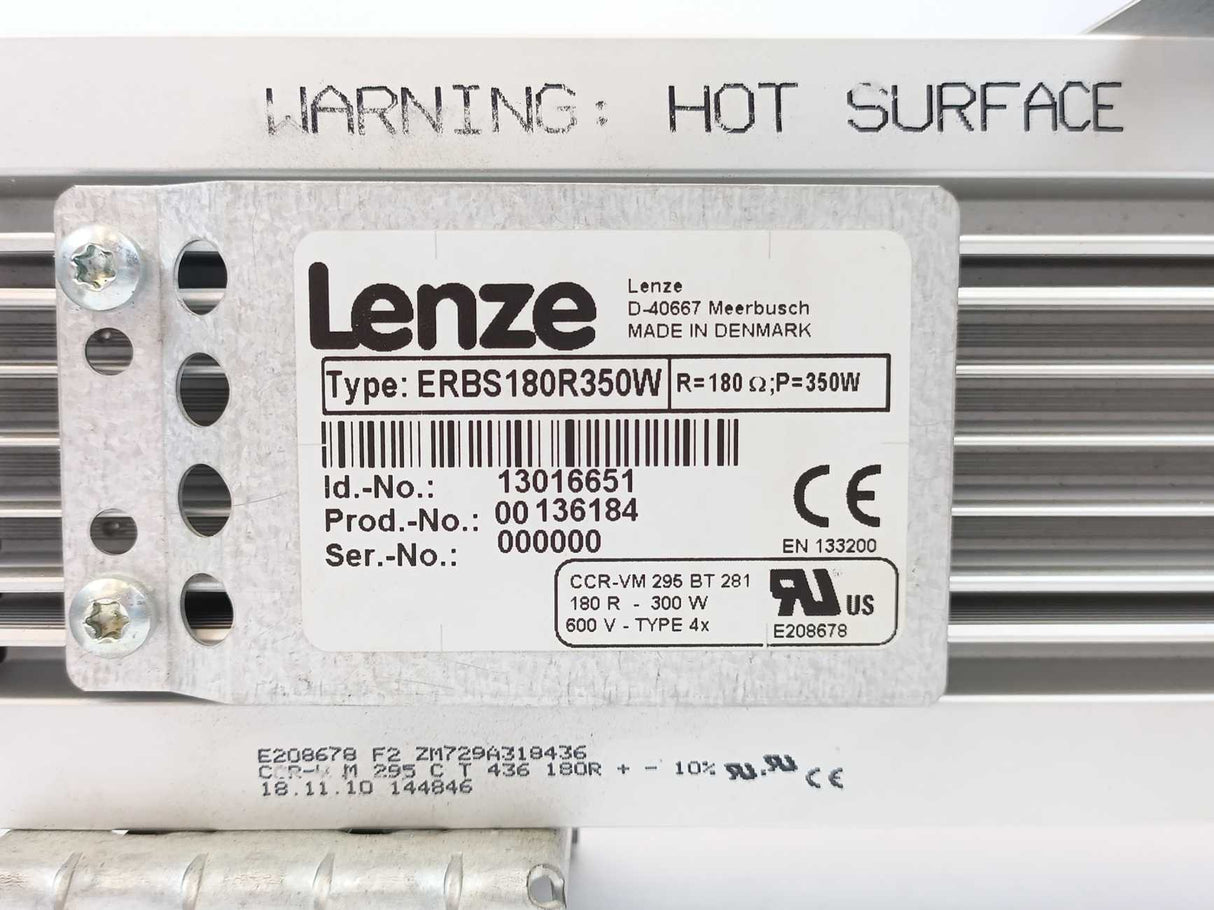 LENZE ERBS180R350W 13016651, Brake Resistor 350W