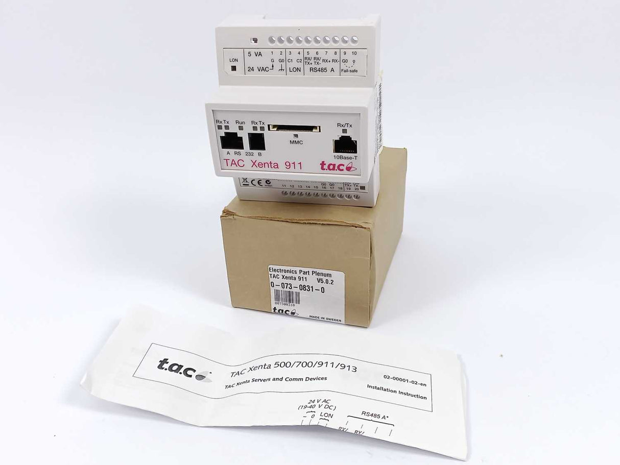 Schneider Electric 007308310 TAC Xenta 911 Electronics Part Plenum