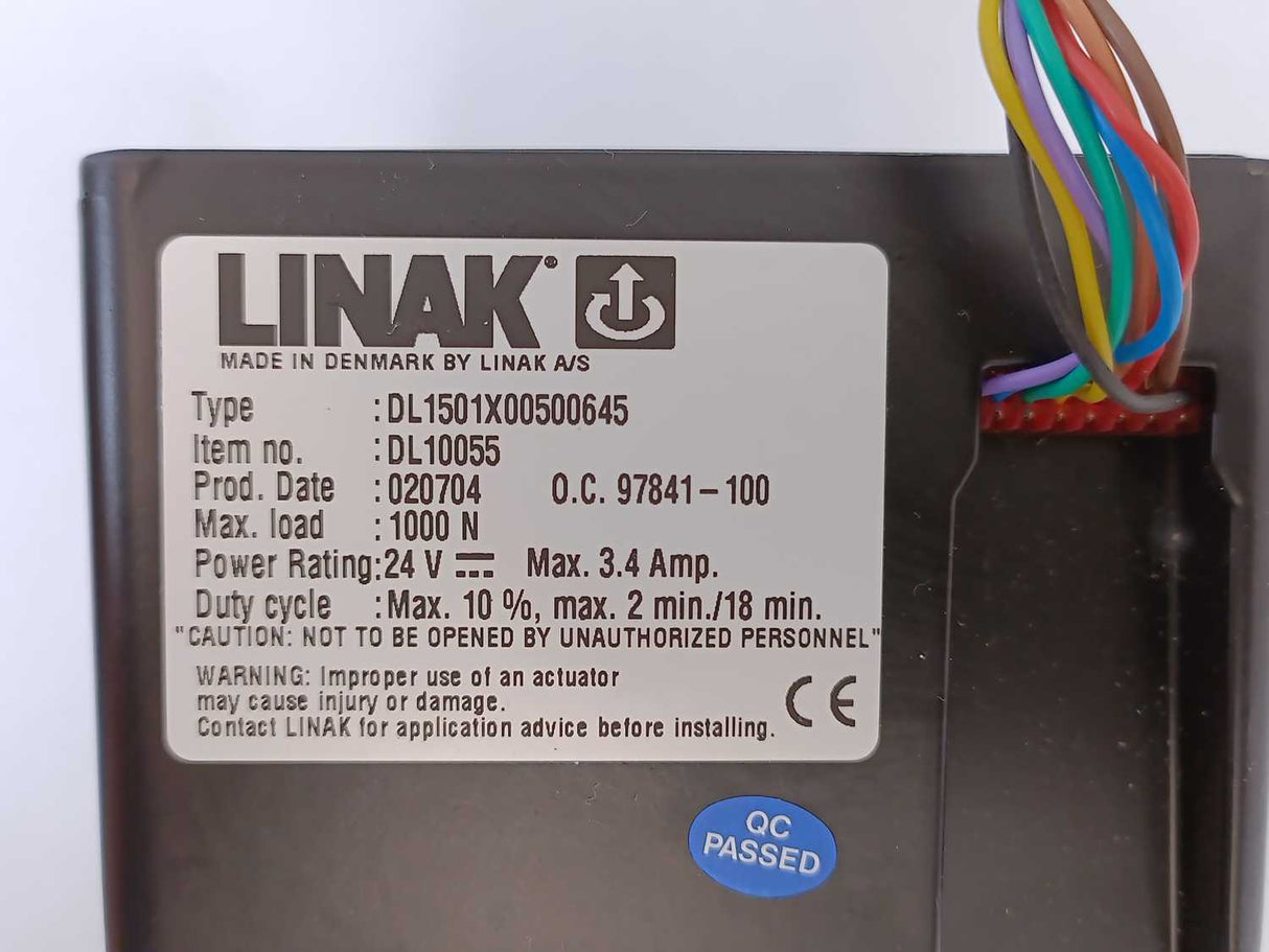 LINAK DL10055 DL1501X00500645 Actuator, Max Load 1000 N