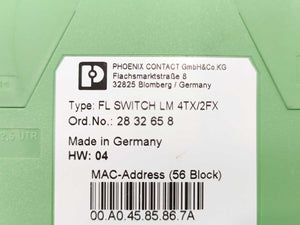 Phoenix Contact 28 32 65 8 FL SWITCH LM 4TX/2FX, HW: 04 2832658