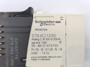 Schneider Electric STBACI1230 Standard Analog Input Module w/ STB XBA 1000