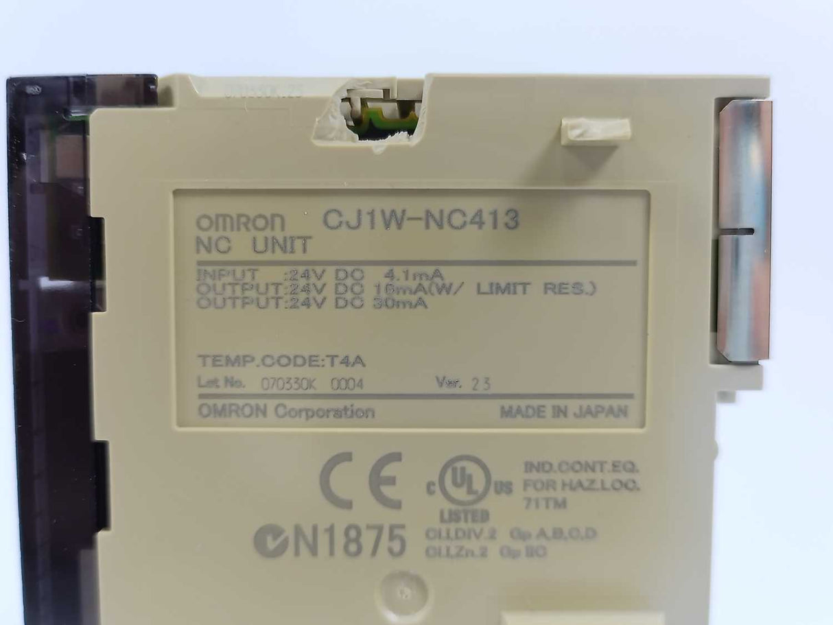 OMRON CJ1W-NC413 NC unit