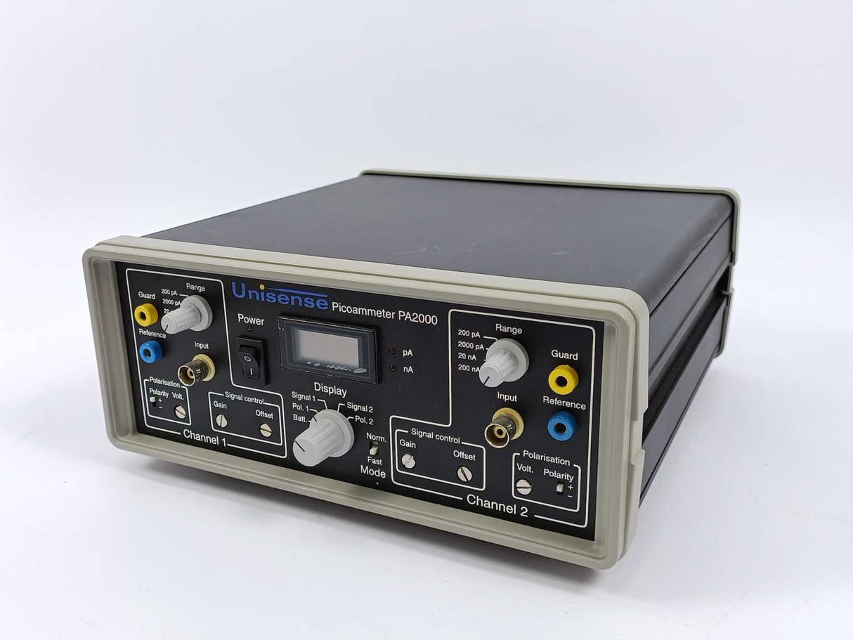 Unisense PA2000 Picoammeter 2 Channel  0 – +/-1,000,000 pA