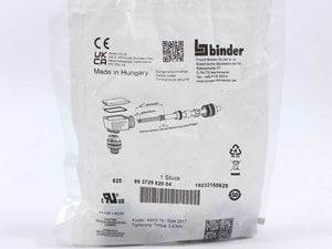 Binder 99 3729 820 04 4 Pole/AWG 18/Style2517 Tightening Torque: 0,4Nm