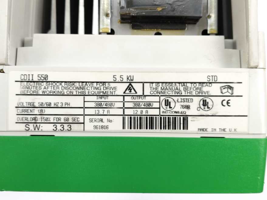 Control Techniques CDII 550 AC Drive 5.5KW 380/480V
