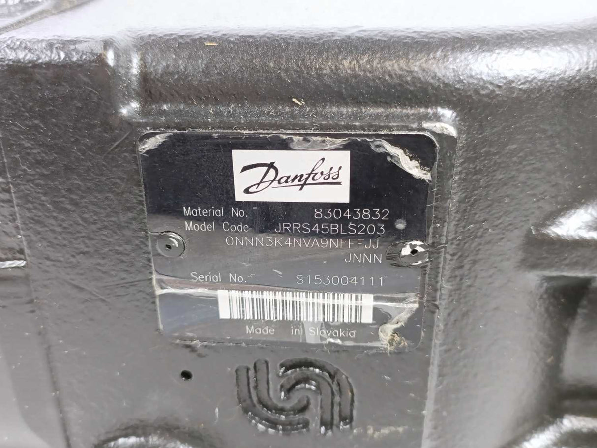 Danfoss 83043832 JR-R-S45B-LS-20-30-NN-N-3-K4NV-A9N-FFF-JJJ-NNN Pump-VAR Displ.