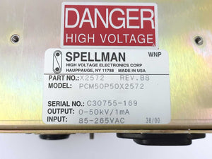 Spellman PCM50P50X2572 X2572 X-Ray Power Supply