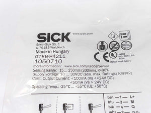SICK 1050710 GTE6-P4211 Photoelectric Proximity Sensor