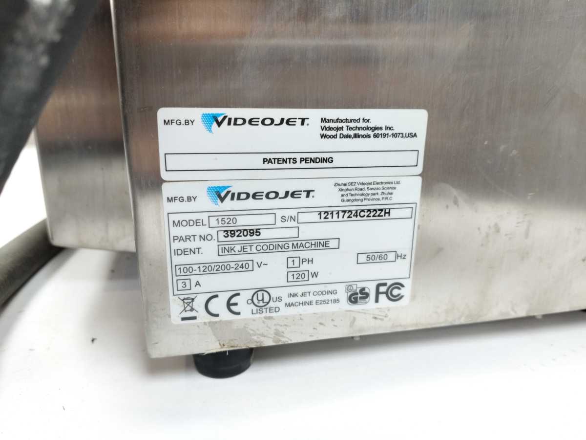 VideoJet 392095 1520 Ink Jet Coding Machine