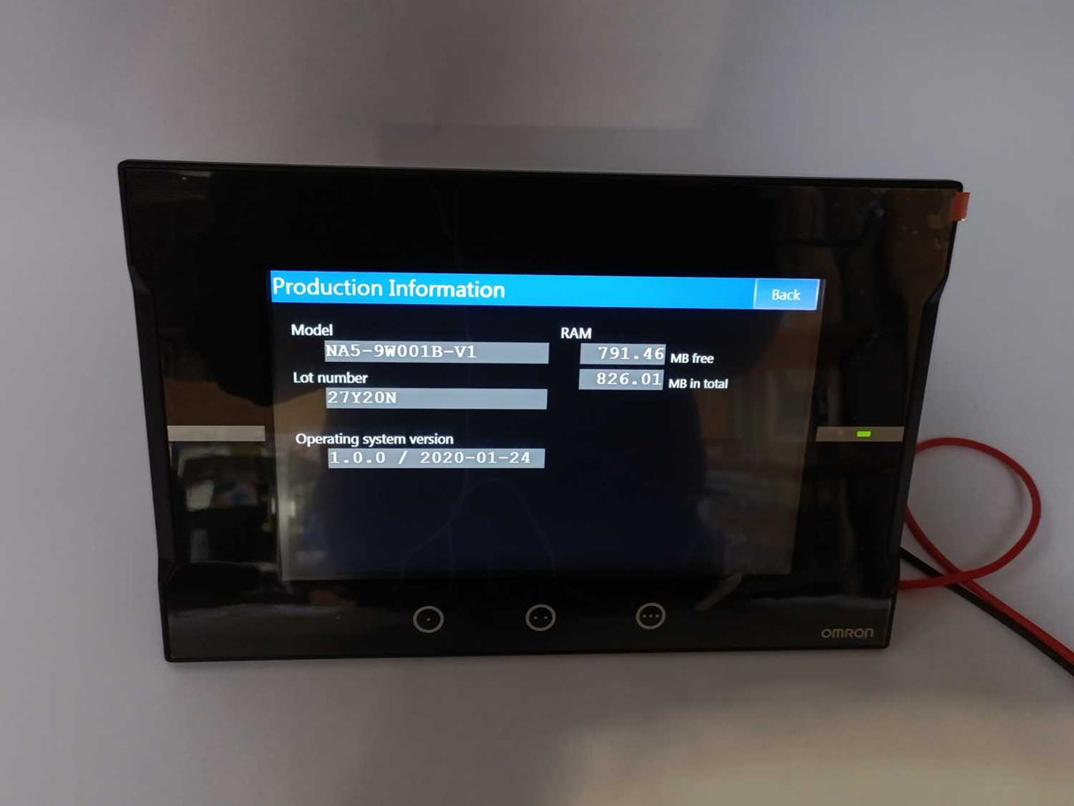 OMRON NA5-9W001B-V1 Programmable Terminal Touch Screen