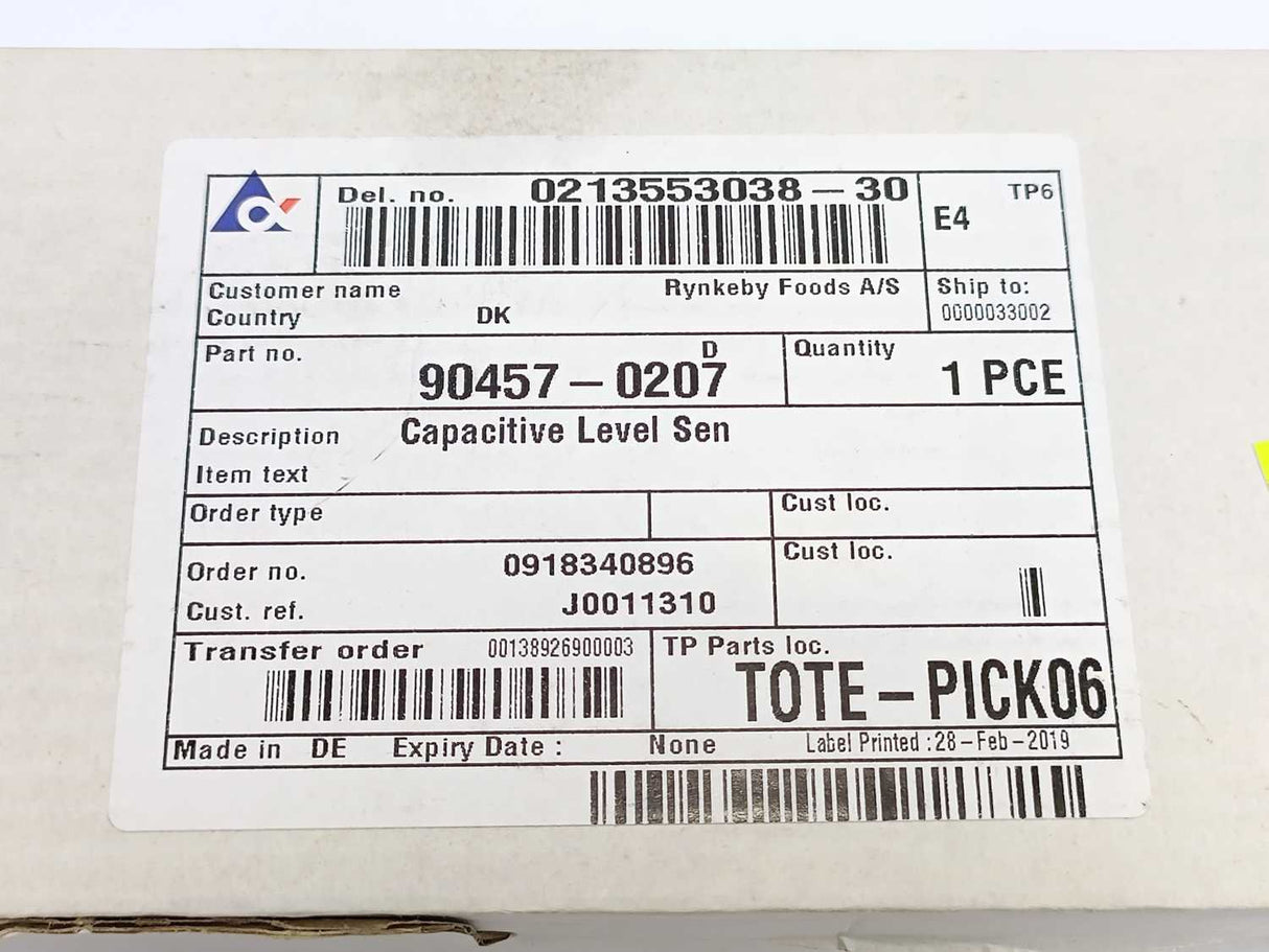 Nordson 90457-0207 411023 Capacitive Level Sensor