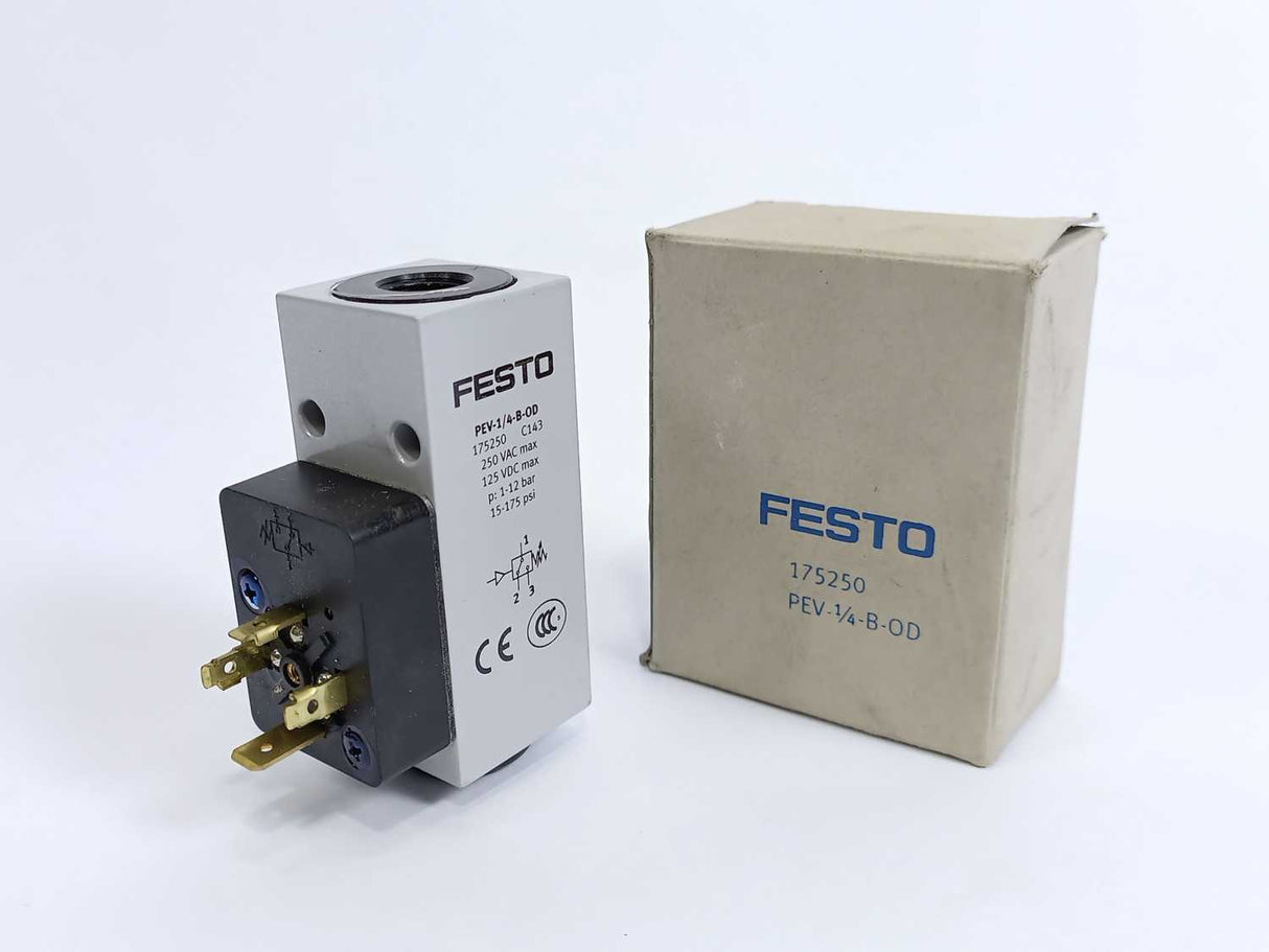 Festo 175250 PEV-1/4-B-OD Pressure Switch