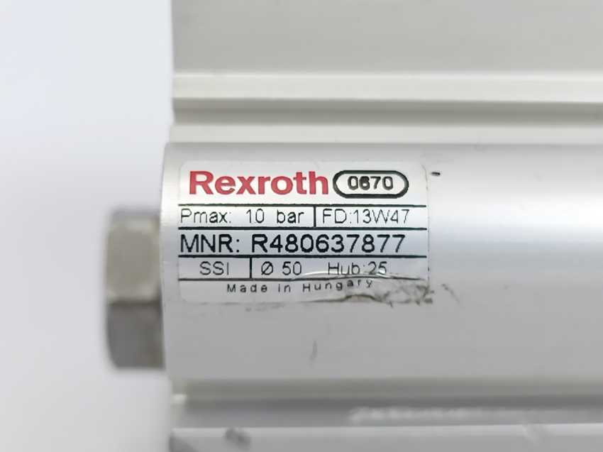 Rexroth R480637877 Pneumatic Compact Cylinder