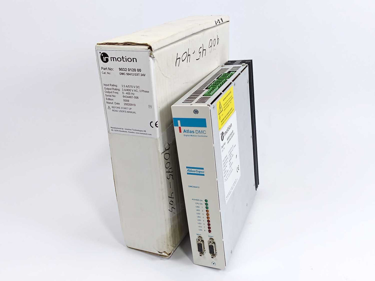 Atlas Copco 9032 0120 00 DMC 50412 EXT 24V Digital Motion Controller