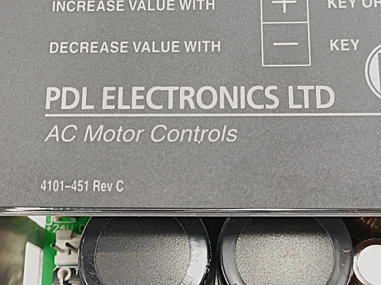 PDL Electronics 4101-451 Rev C AC Motor Controls