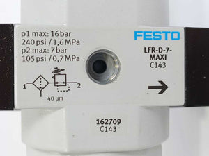 Festo 162709 LFR-1-D-7-MAXI Filter Regulator Unit