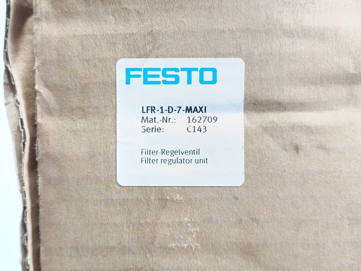 Festo 162709 LFR-1-D-7-MAXI Filter Regulator Unit
