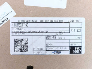 TE Connectivity 1744201-1 EP-II CONTACT LANCELESS, 20-16 Crimp Tin ~800pcs.