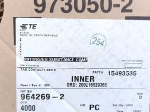 TE Connectivity 964269-2 TAB A 1.6x0.6 CONTACT CF SWS Sn 4000pcs.