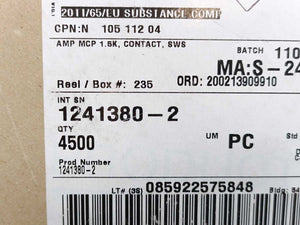 TE Connectivity 1241380-2 AMP MCP 1.5K, Contact, SWS ~3300pcs.