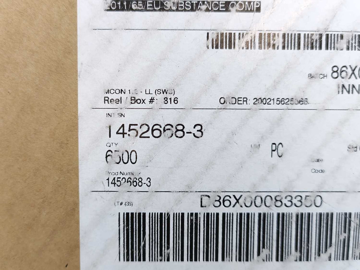 TE Connectivity 1452668-3 MCON 1.2mm Receptacle Terminal, 20–18 AWG ~5000pcs.