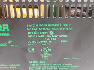 MURR Elektronik 85061 MCS5-115-230/24 Switch Mode Power Supply Single-Phase