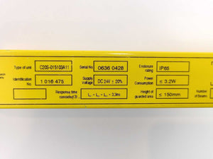 SICK 1016476 C20SE-015103A11 C2000 Standard Safety Light Curtains