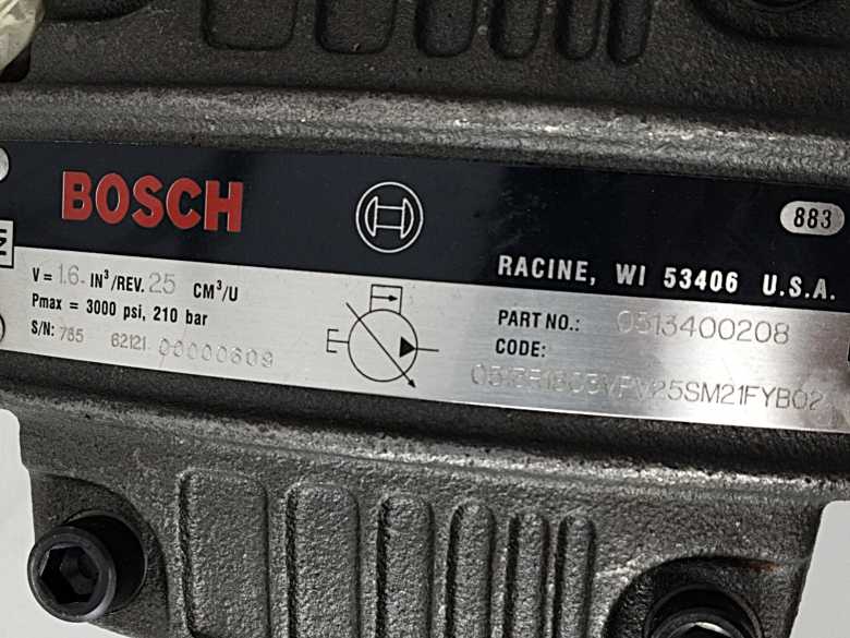 Bosch 0513400208 0513R18C3VPV25SM21FYB02 Vane Pump