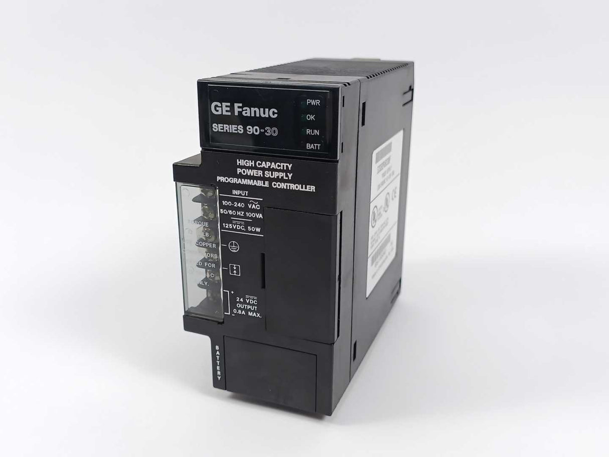 GE Fanuc IC693PWR330F High Capacity Power Supply Series 90-30