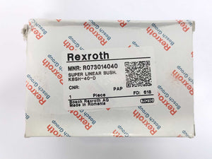 Rexroth R073014040 Super Linear Bushing KBSH-40-D w/ One seal