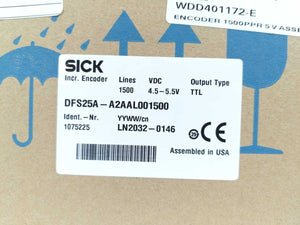 SICK 1075225 DFS25A-A2AAL001500 Incremental Encoder