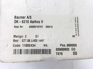 Baumer Hubner GT7.08L/420 Tachogenerator / Encoder