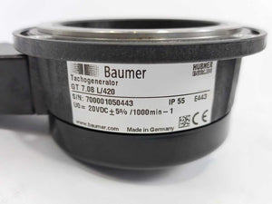Baumer Hubner GT7.08L/420 Tachogenerator / Encoder
