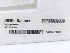 Baumer Hubner GT7.08L/420 Tachogenerator / Encoder