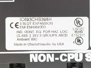 GE Fanuc IC693CHS398H Base 5-Slot Expansion