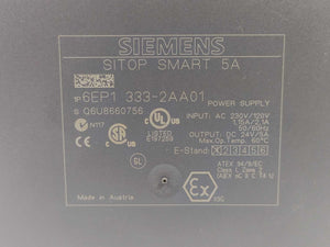 Siemens 6EP1-333-2AA01 SITOP Smart 120 W Stabilized Power Supply