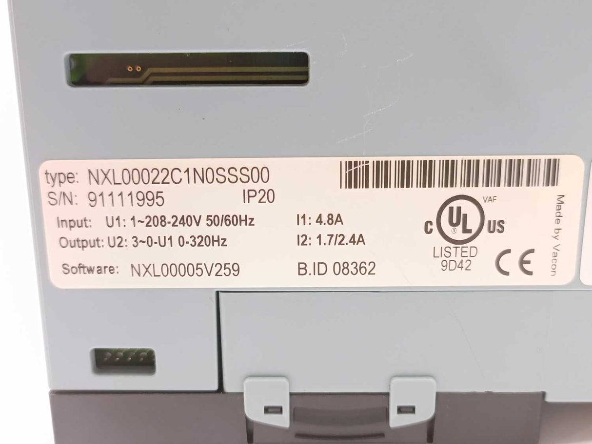 Vacon NXL00022C1N0SSS00 Frequency Converter
