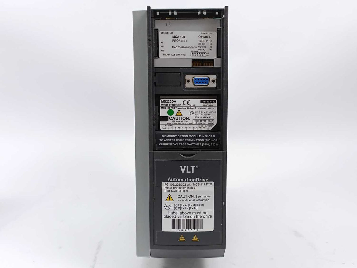 Danfoss FC-302P1K5T5E20H1XGXXXXSXXXXALB2CXXXXD0 134L5037 VLT Frequency Converter