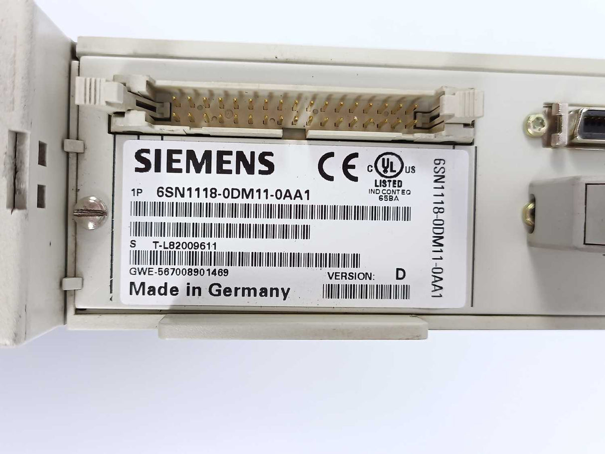 Siemens 6SN118-0DM11-0AA1 SIMODRIVE 611-D + 6SN1123-1AA00-0BA1