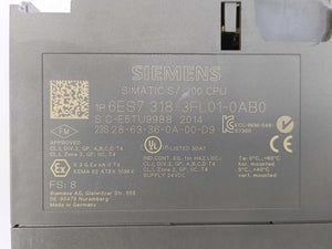 Siemens 6ES7318-3FL01-0AB0 SIMATIC S7-300 CPU