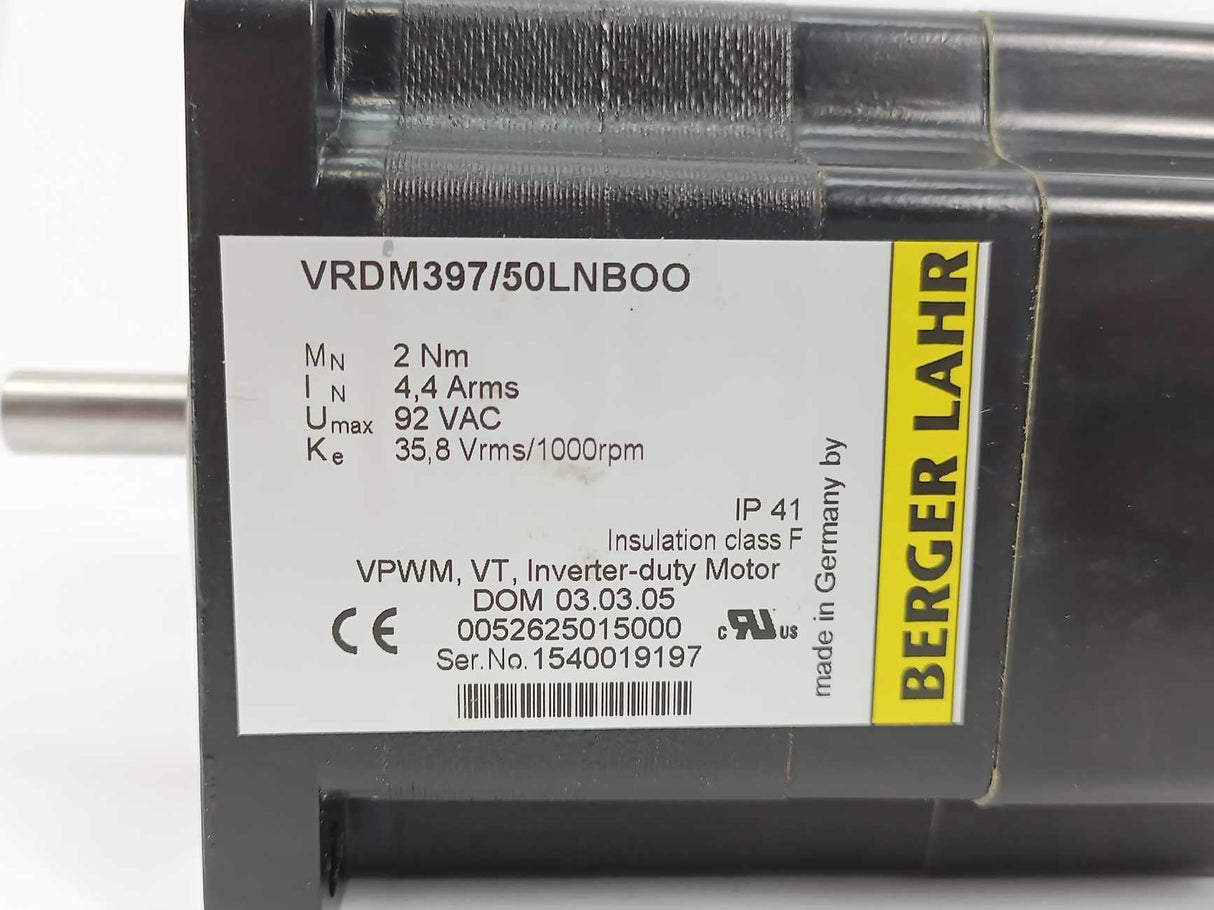 berger Lahr VRDM397/50LNB00 Step Motor