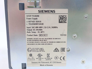 Siemens 6EP1437-3BA10 Sitop PSU300M Power Supply 24C 40A