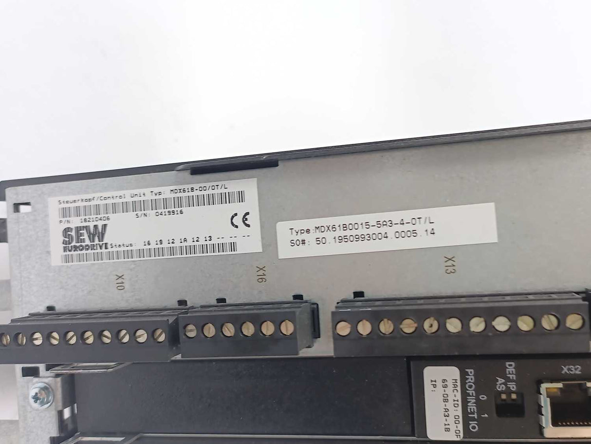SEW-EURODRIVE  MDX61B0015-5A3-4-0T/L Control Unit 18029270