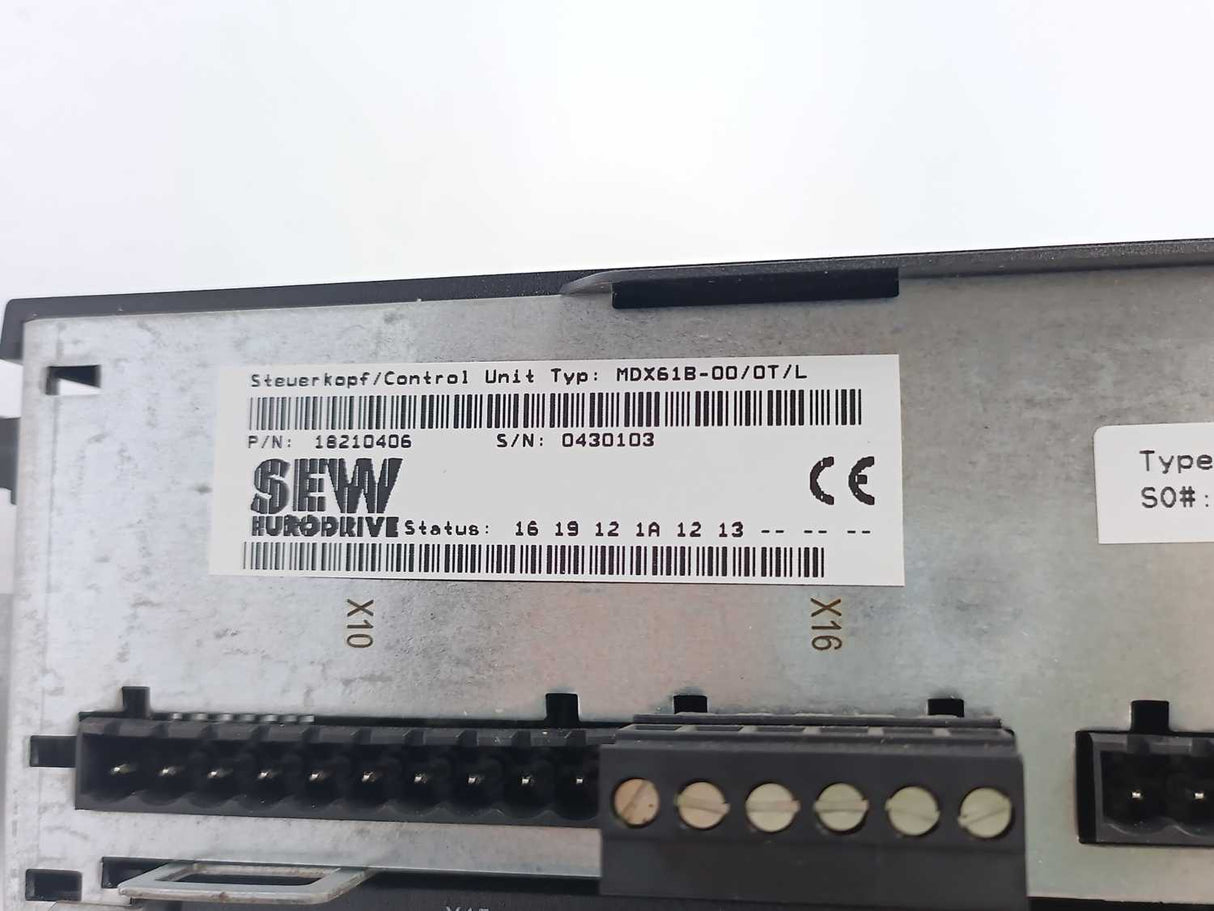SEW-EURODRIVE  MDX61B0055-5A3-4-0T/L Control Unit 18210406